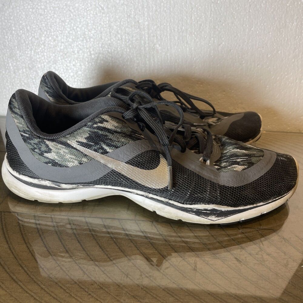 NIKE FLEX TR6 WOMENS SHOES GRAY/ CAMOFLOUGE SIZE 8 M - Picture 4 of 8